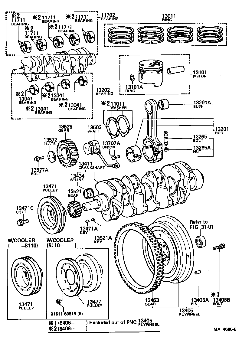  LAND CRUISER 60 |  CRANKSHAFT PISTON