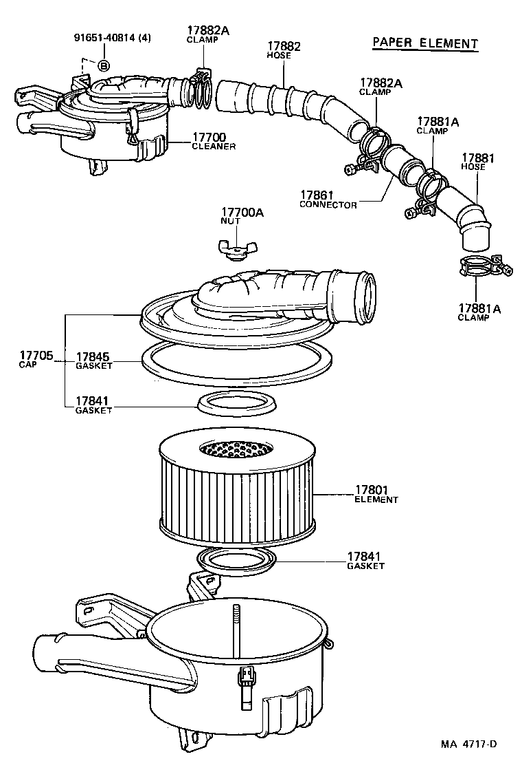  LAND CRUISER 60 |  AIR CLEANER