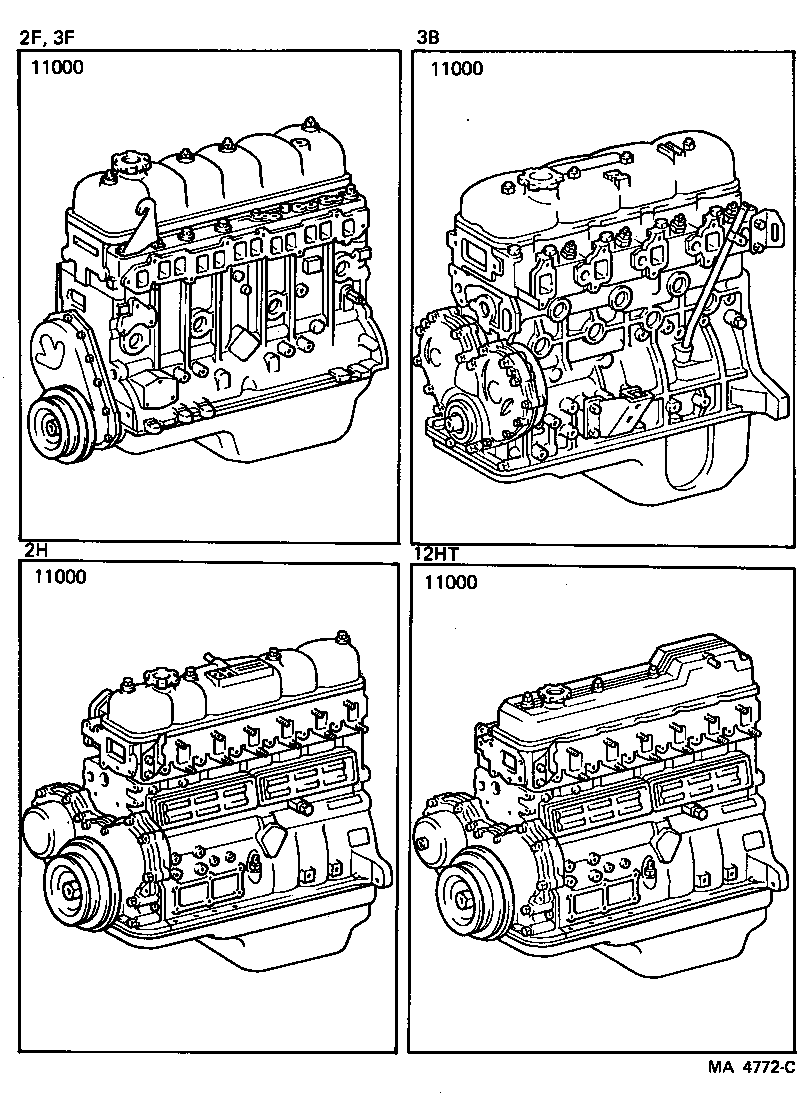  LAND CRUISER 60 |  PARTIAL ENGINE ASSEMBLY
