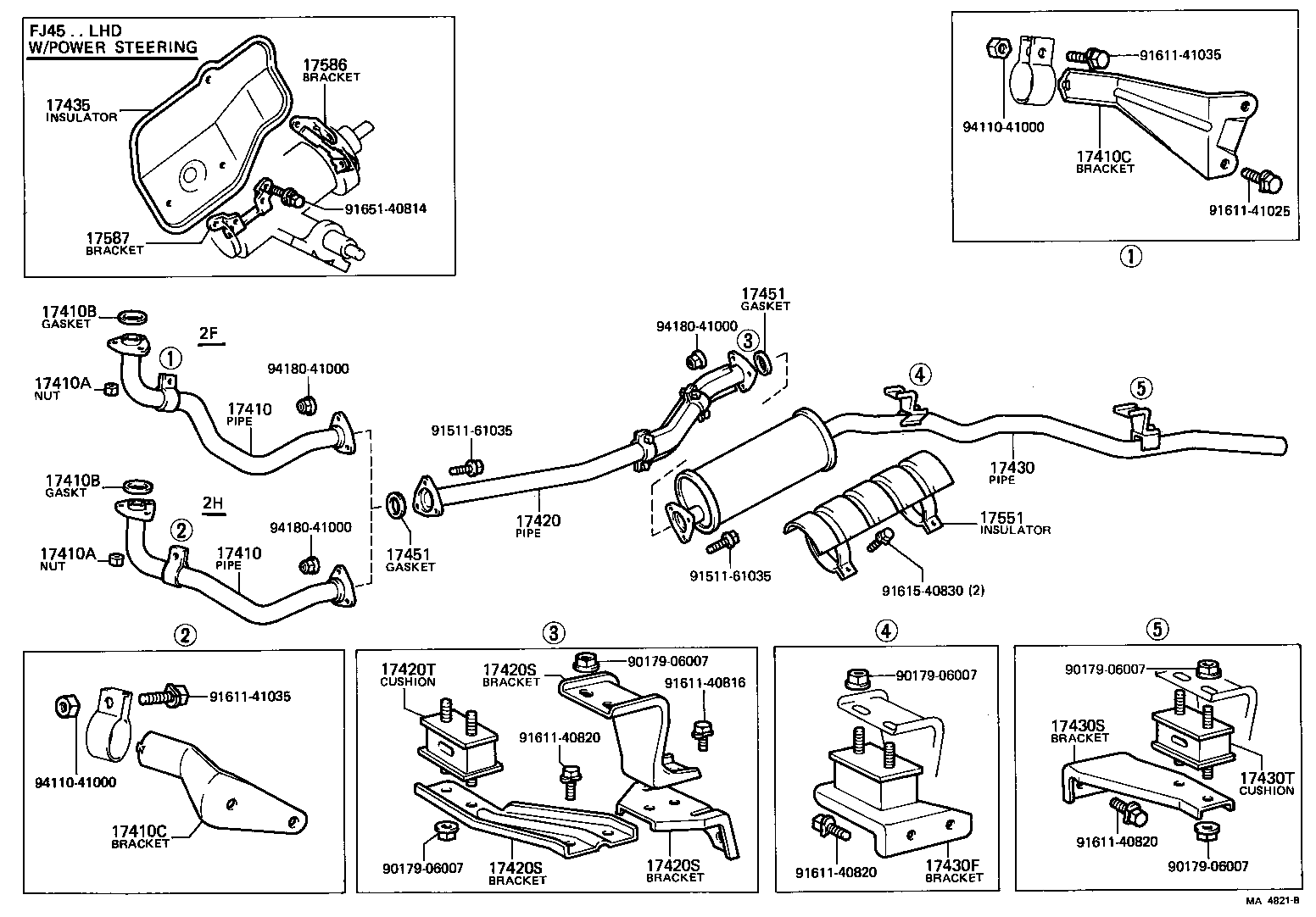  LAND CRUISER 40 |  EXHAUST PIPE