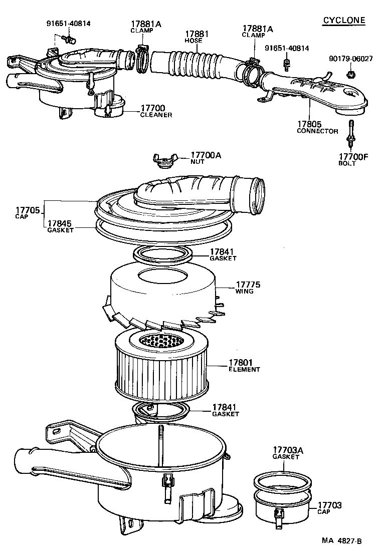  LAND CRUISER 60 |  AIR CLEANER