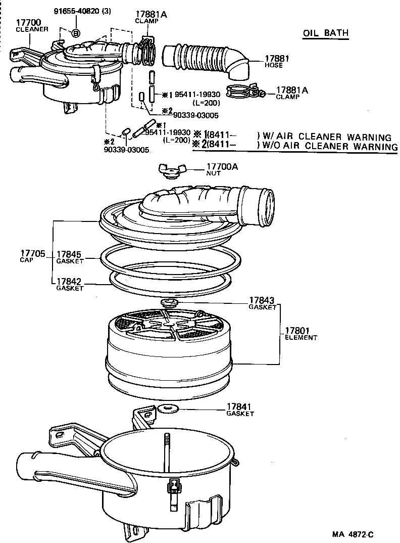  LAND CRUISER 60 |  AIR CLEANER