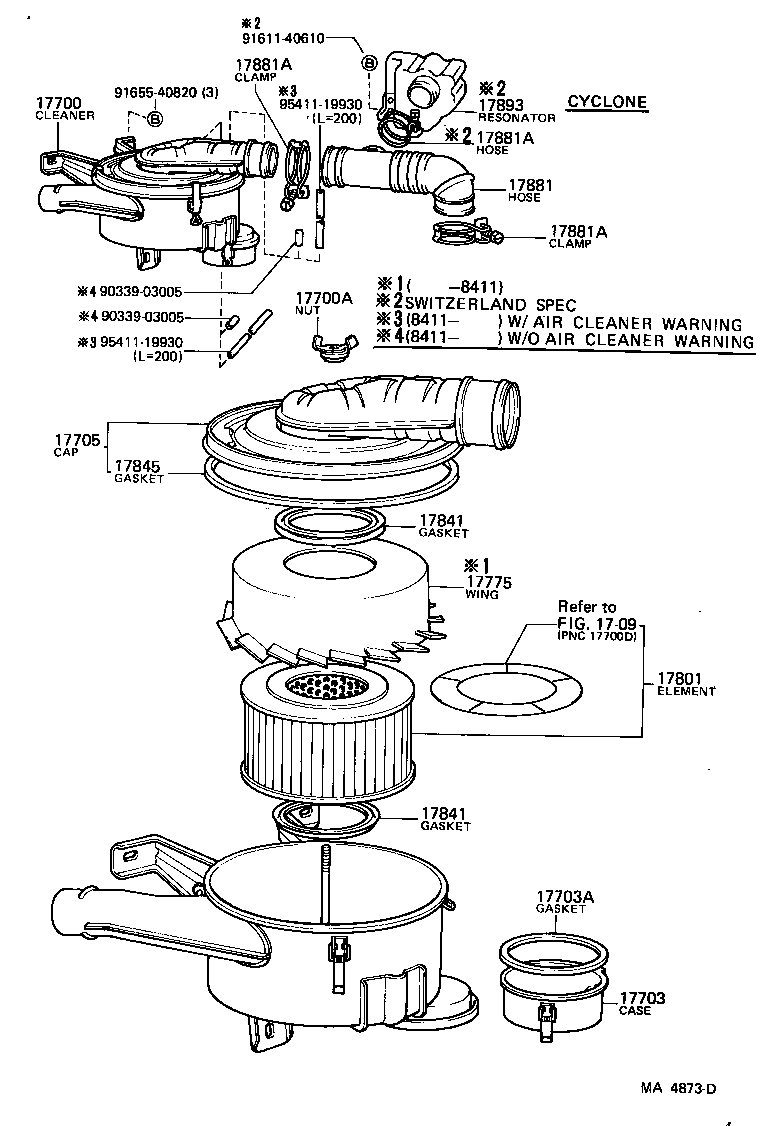  LAND CRUISER 60 |  AIR CLEANER