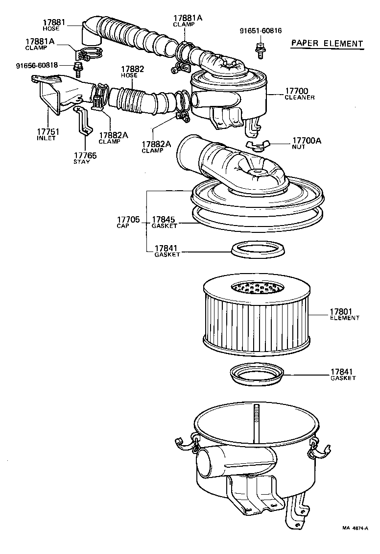  LAND CRUISER 40 |  AIR CLEANER