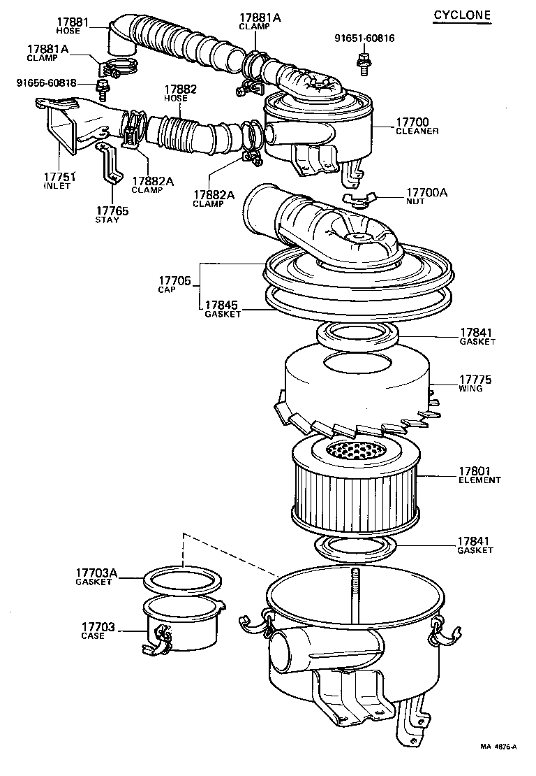  LAND CRUISER 40 |  AIR CLEANER