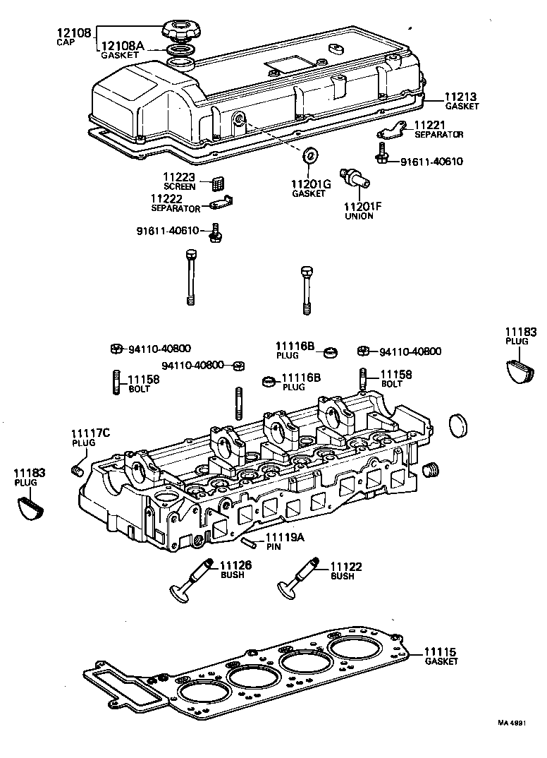  CRESSIDA |  CYLINDER HEAD