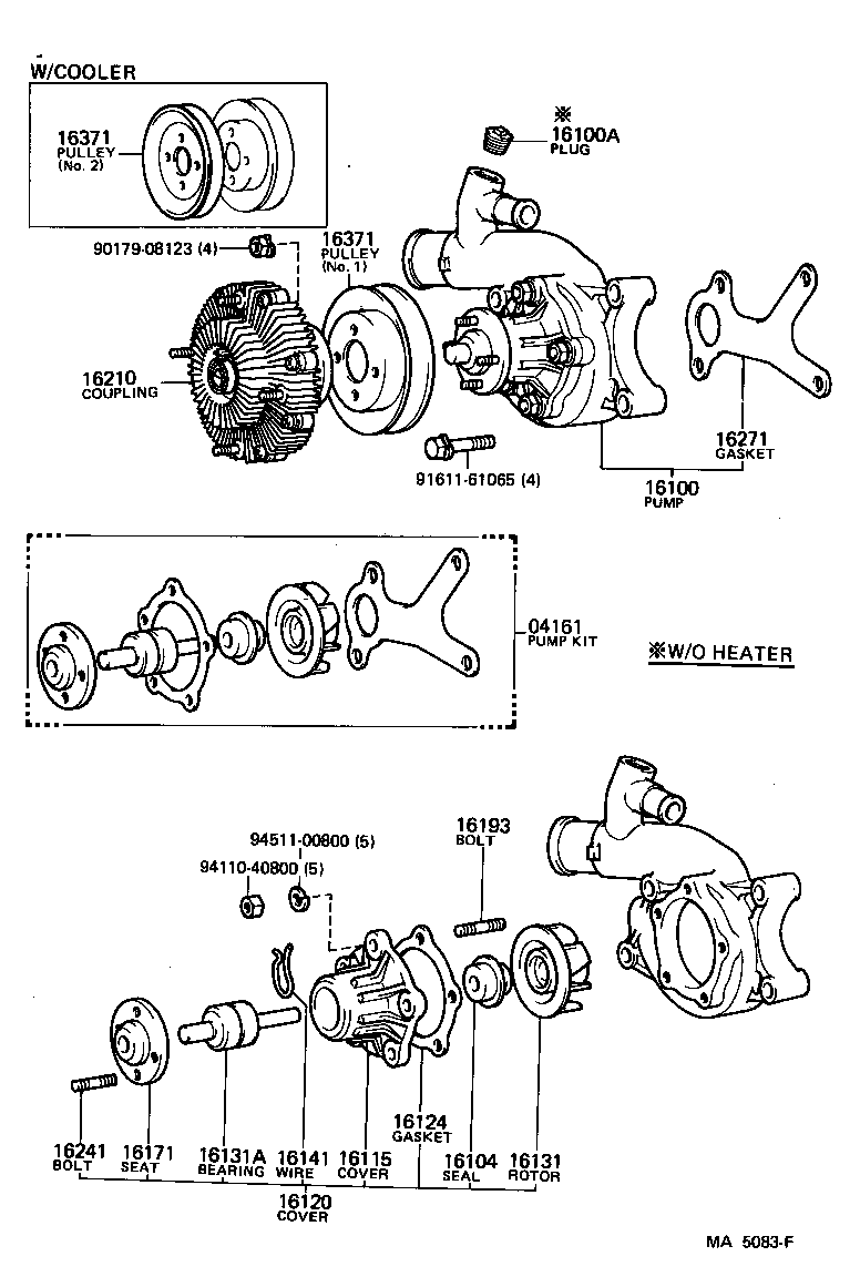  LAND CRUISER 60 |  WATER PUMP