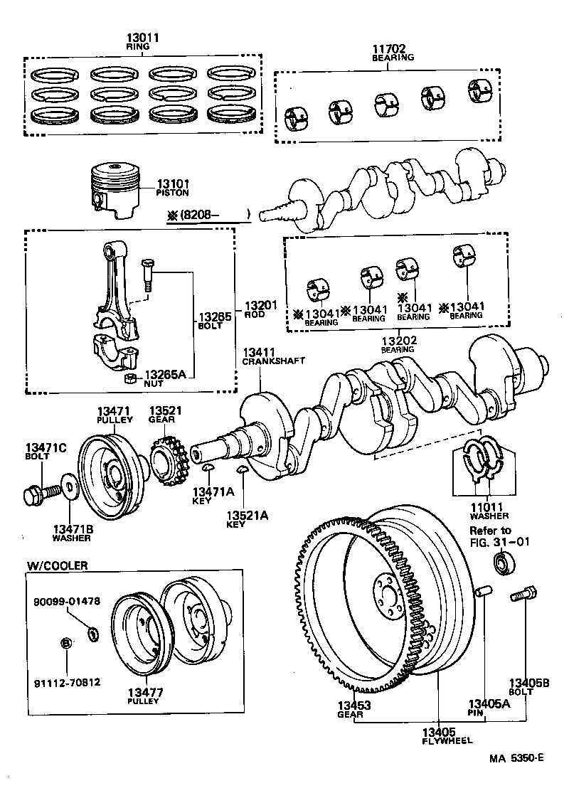  CELICA |  CRANKSHAFT PISTON