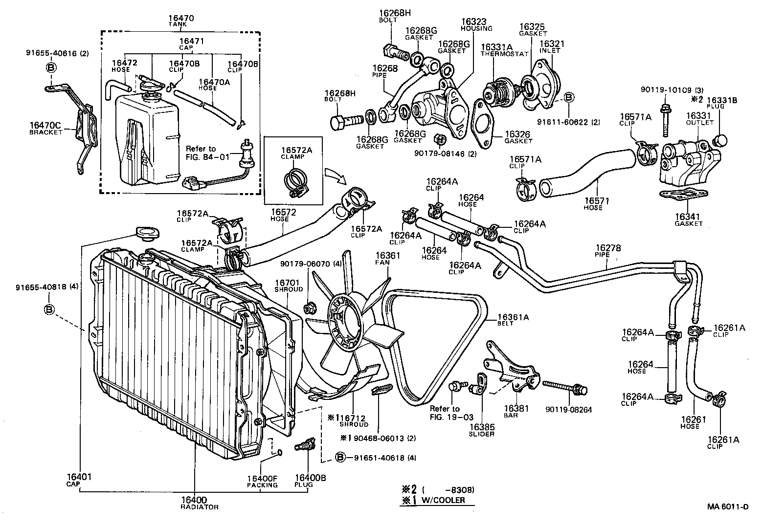  CRESSIDA |  RADIATOR WATER OUTLET