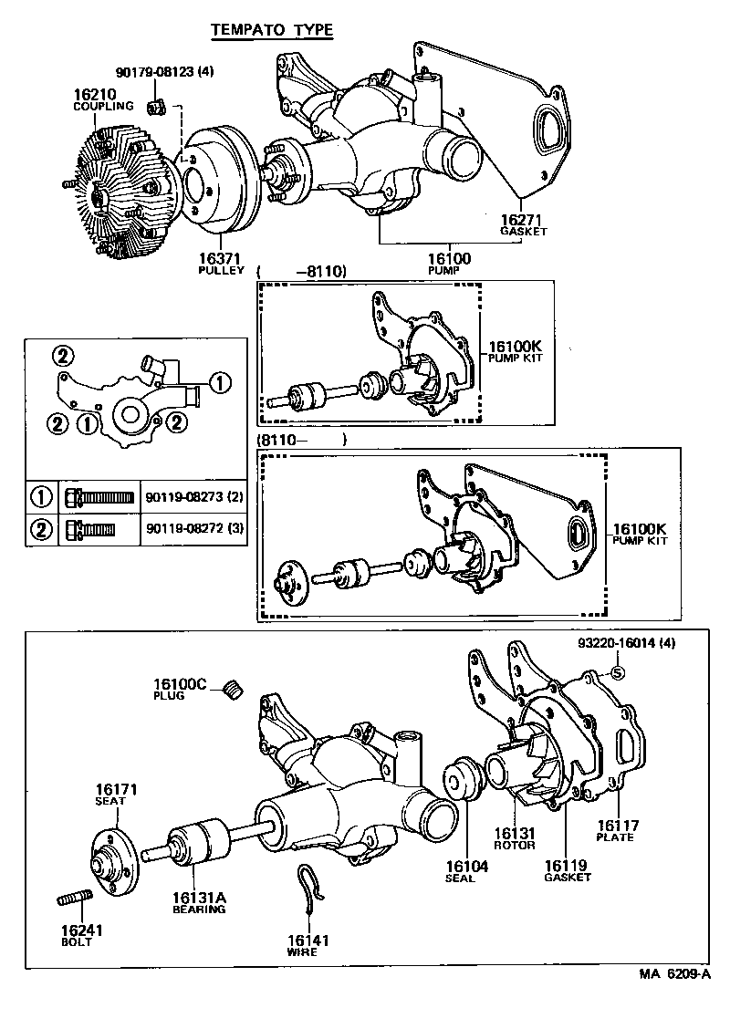  LAND CRUISER 40 |  WATER PUMP