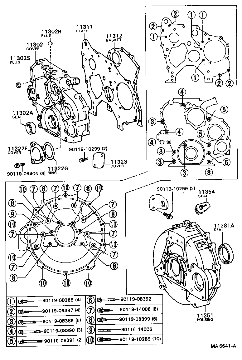  DYNA |  TIMING GEAR COVER REAR END PLATE