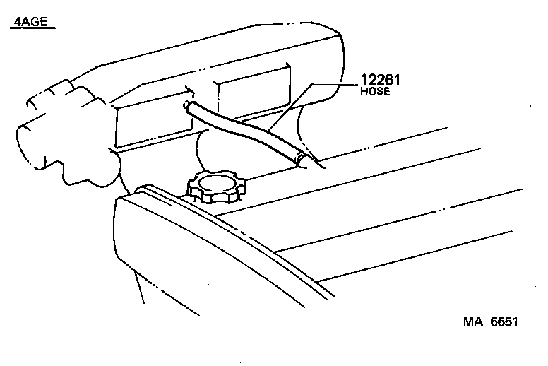  COROLLA COUPE |  VENTILATION HOSE