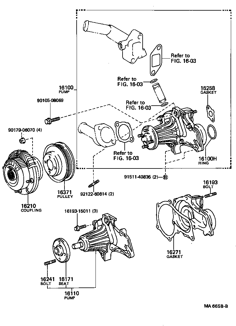  COROLLA COUPE |  WATER PUMP