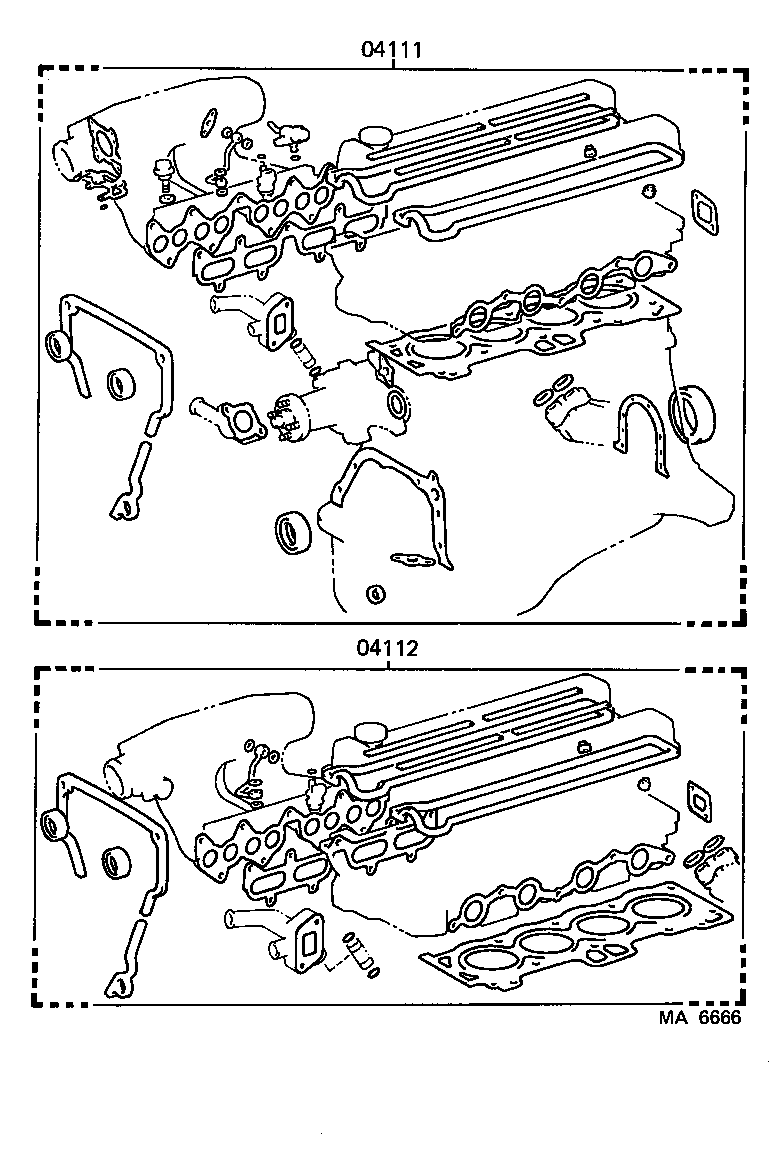  COROLLA COUPE |  ENGINE OVERHAUL GASKET KIT