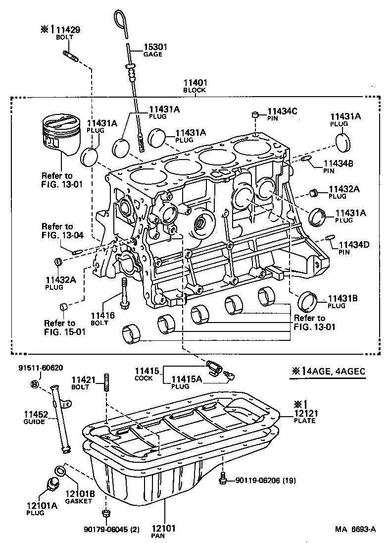  COROLLA COUPE |  CYLINDER BLOCK