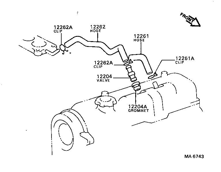  CORONA CARINA 2 |  VENTILATION HOSE