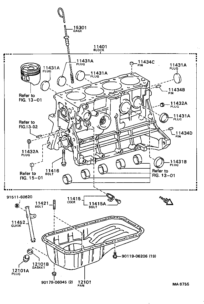  CORONA CARINA 2 |  CYLINDER BLOCK