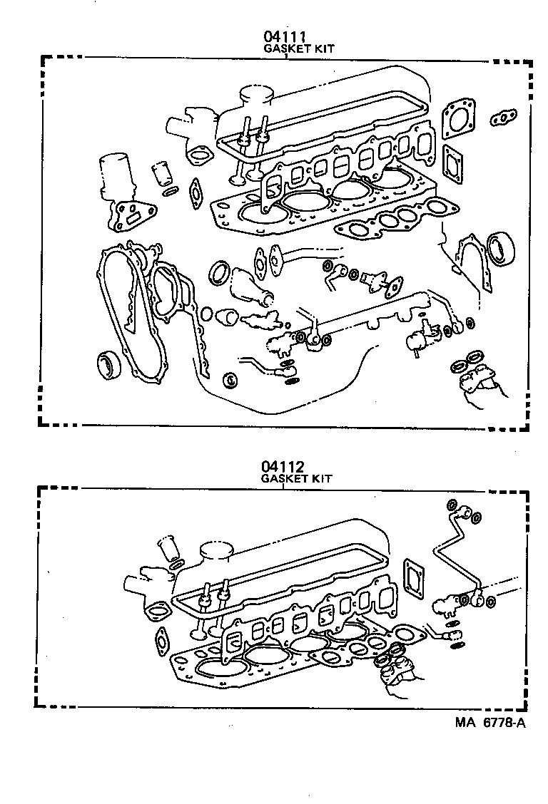  MODEL F |  ENGINE OVERHAUL GASKET KIT