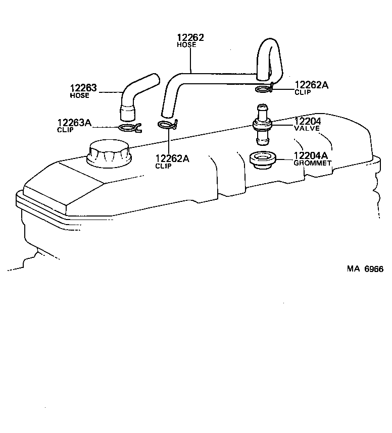  4 RUNNER TRUCK |  VENTILATION HOSE