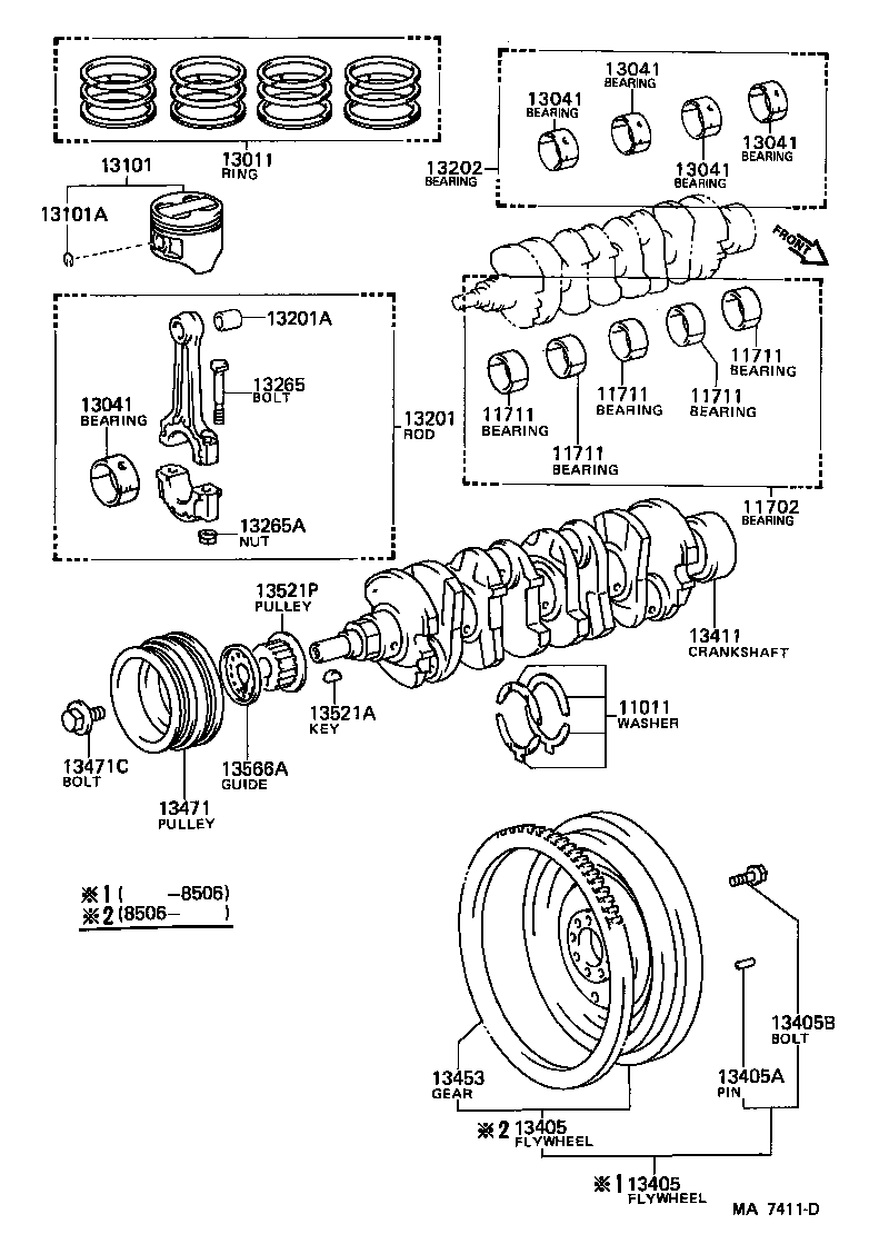  MR2 |  CRANKSHAFT PISTON