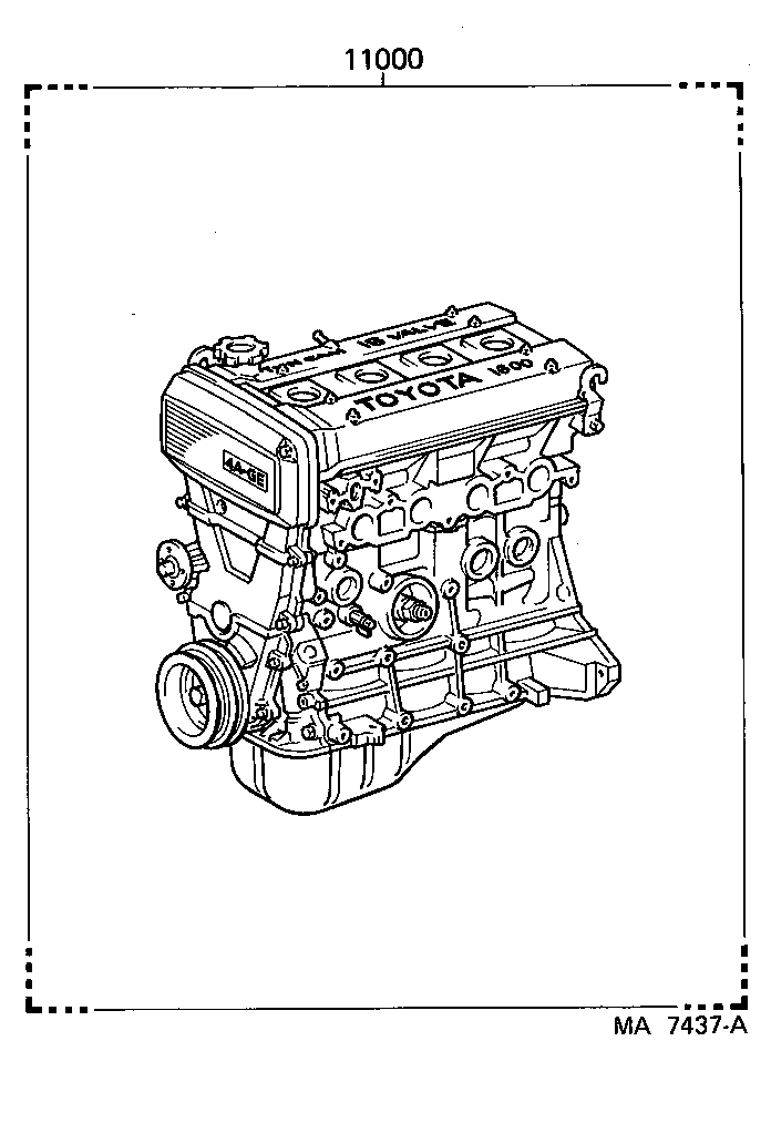  MR2 |  PARTIAL ENGINE ASSEMBLY