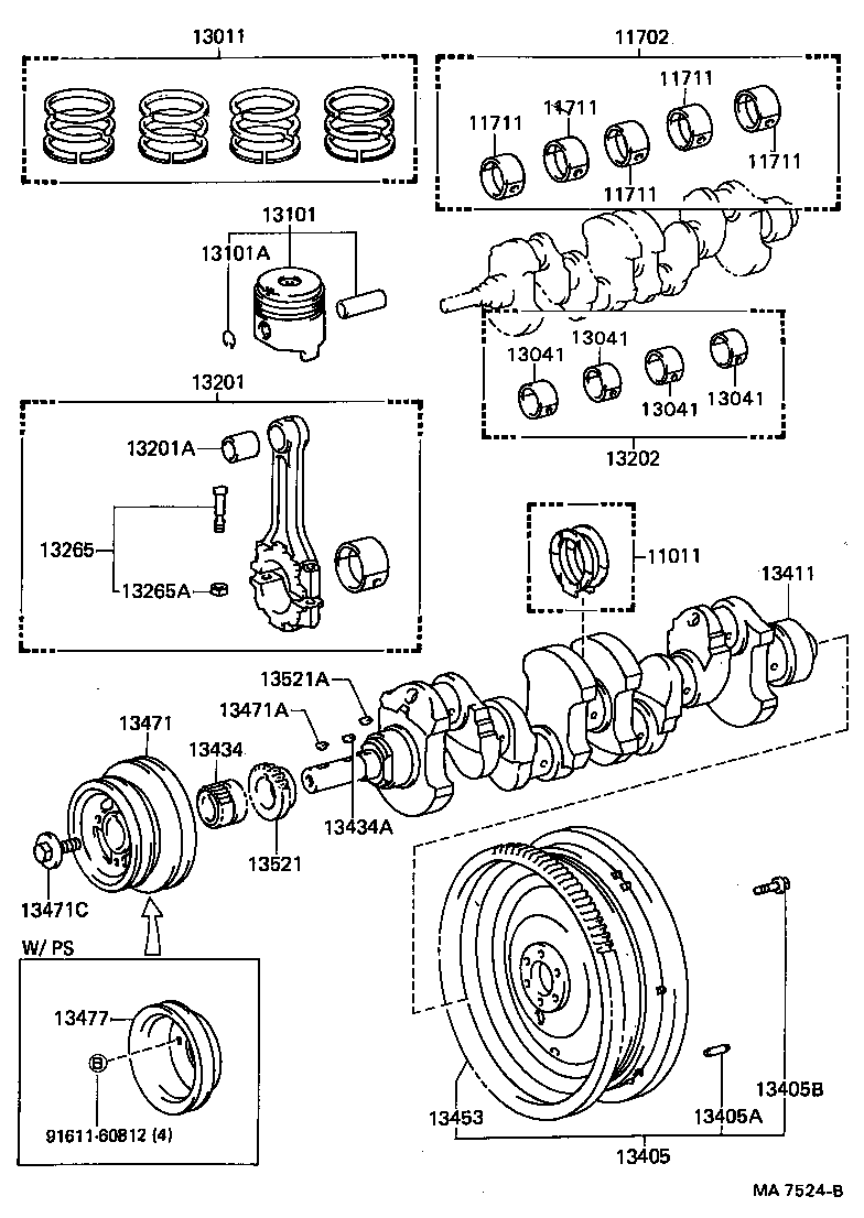  CELICA |  CRANKSHAFT PISTON