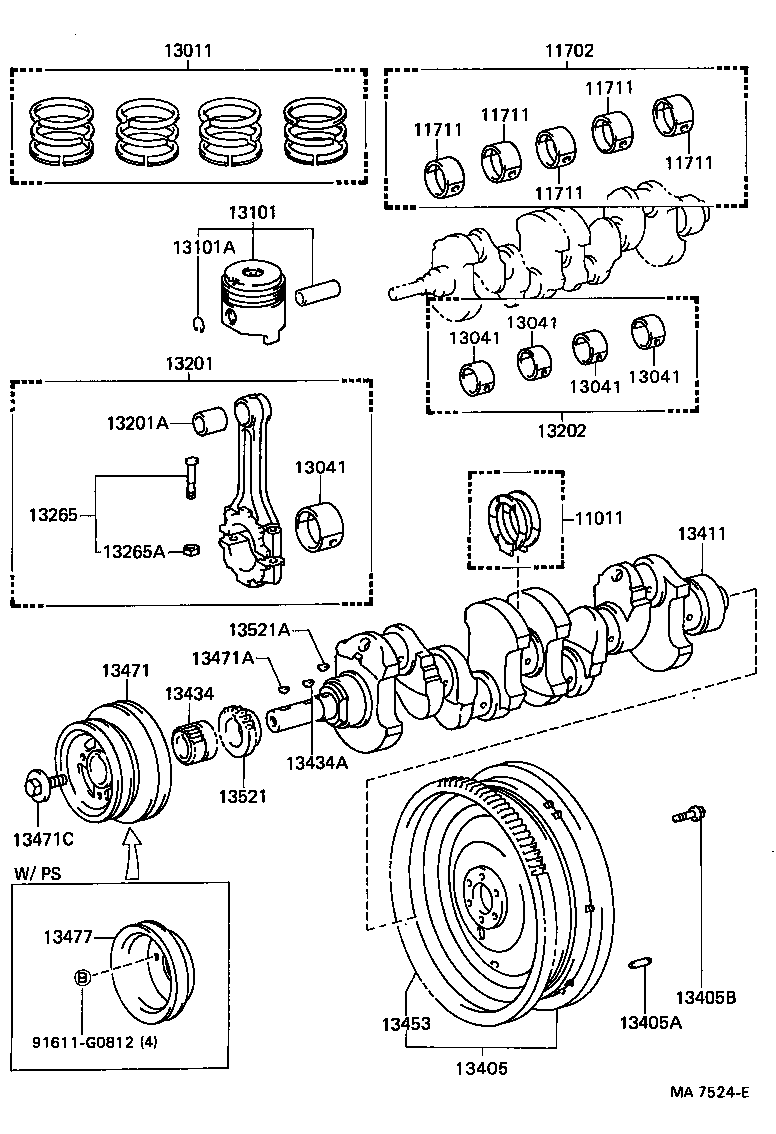  CRESSIDA WAGON |  CRANKSHAFT PISTON