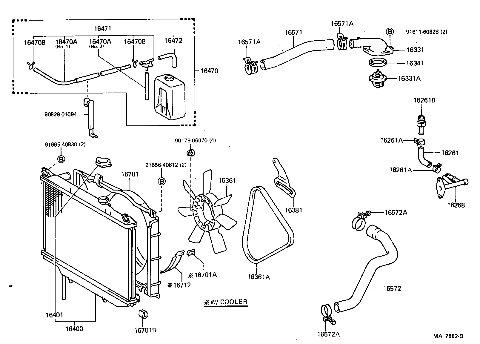  CELICA |  RADIATOR WATER OUTLET