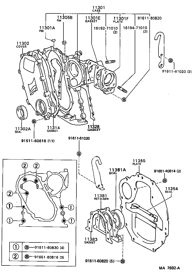  DYNA150 |  TIMING GEAR COVER REAR END PLATE