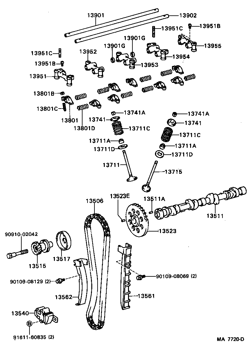  CRESSIDA WAGON |  CAMSHAFT VALVE