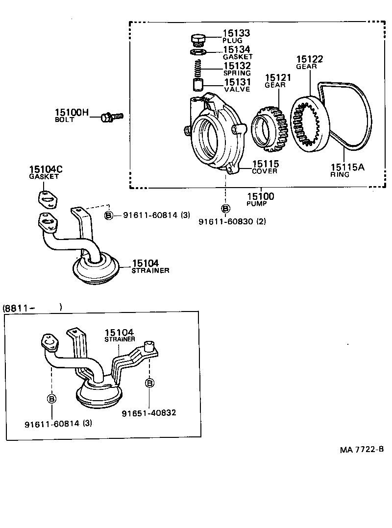  CRESSIDA WAGON |  ENGINE OIL PUMP