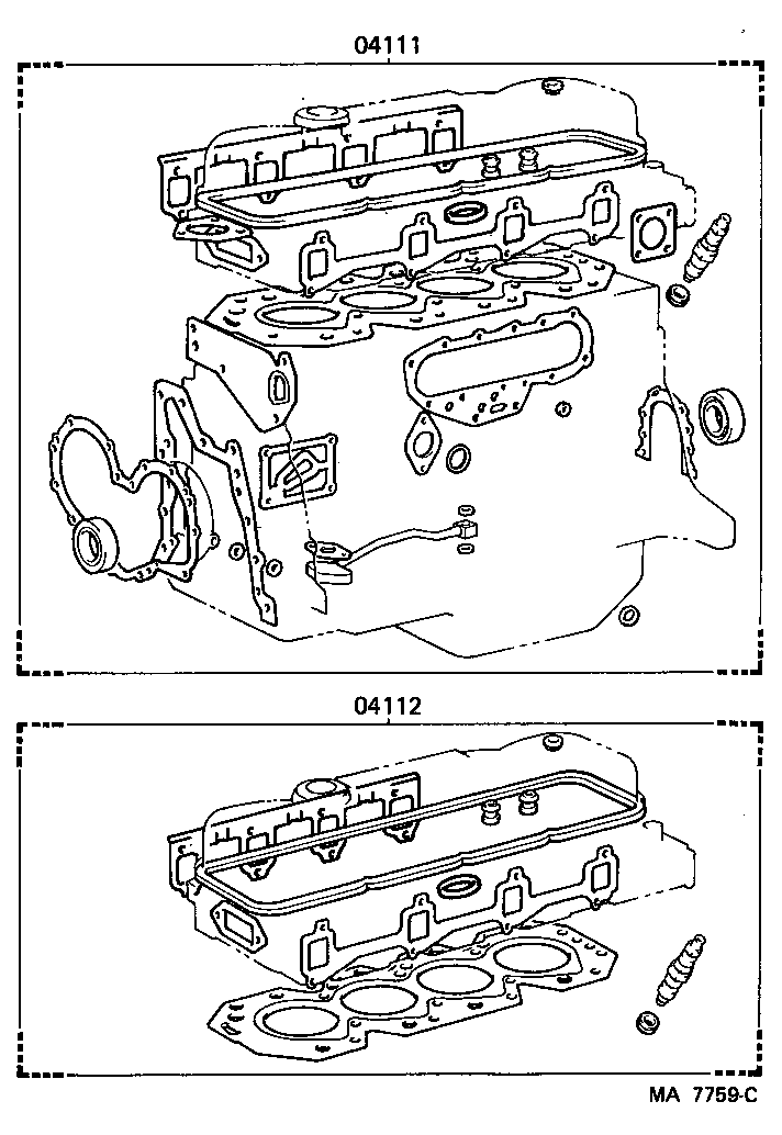  LAND CRUISER 70 |  ENGINE OVERHAUL GASKET KIT