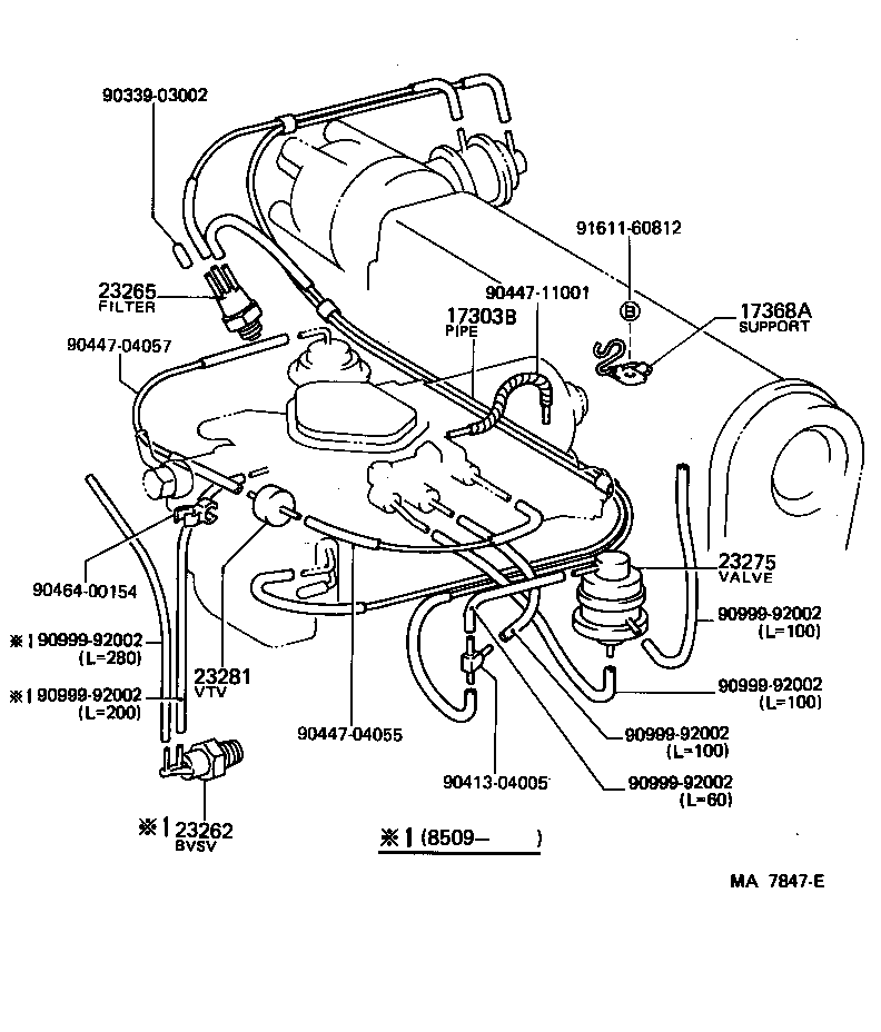  STARLET |  VACUUM PIPING