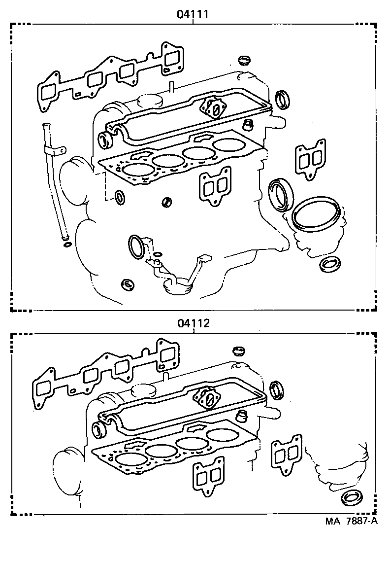  COROLLA SED LB |  ENGINE OVERHAUL GASKET KIT