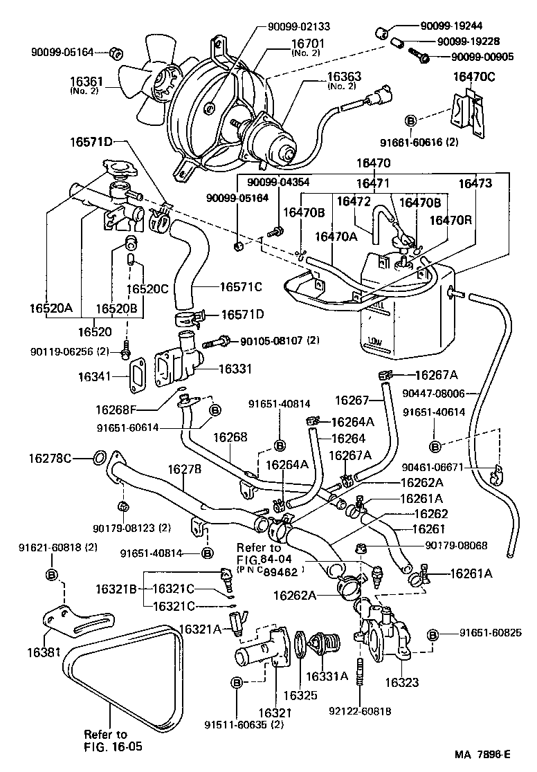  MR2 |  RADIATOR WATER OUTLET