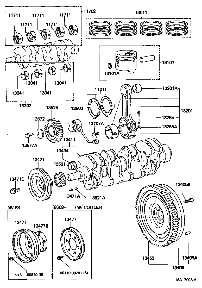  LAND CRUISER 70 |  CRANKSHAFT PISTON