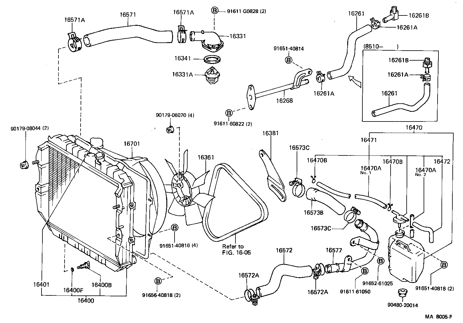  LAND CRUISER 70 |  RADIATOR WATER OUTLET