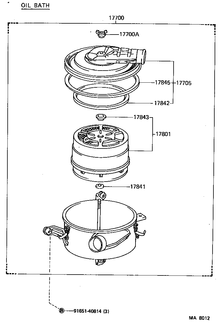  LAND CRUISER 60 |  AIR CLEANER