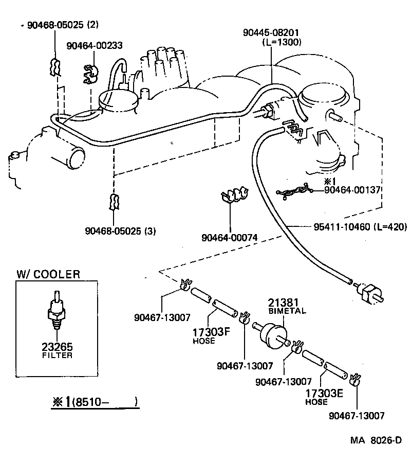  LAND CRUISER 60 |  VACUUM PIPING