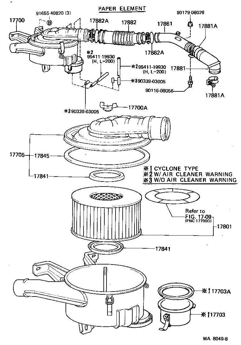  LAND CRUISER 60 |  AIR CLEANER