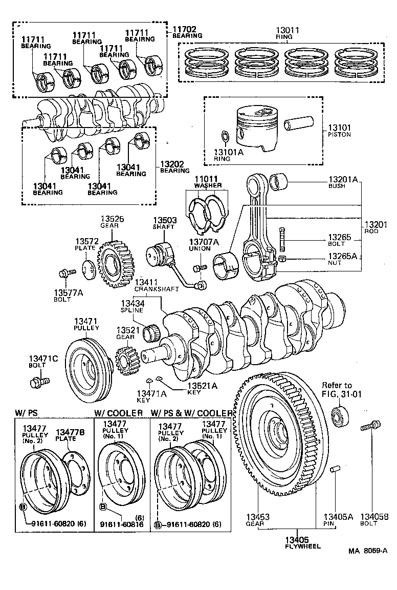  LAND CRUISER 60 |  CRANKSHAFT PISTON