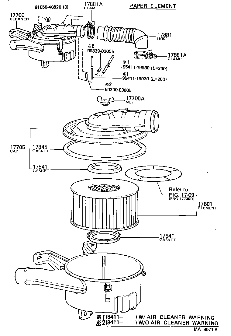  LAND CRUISER 60 |  AIR CLEANER