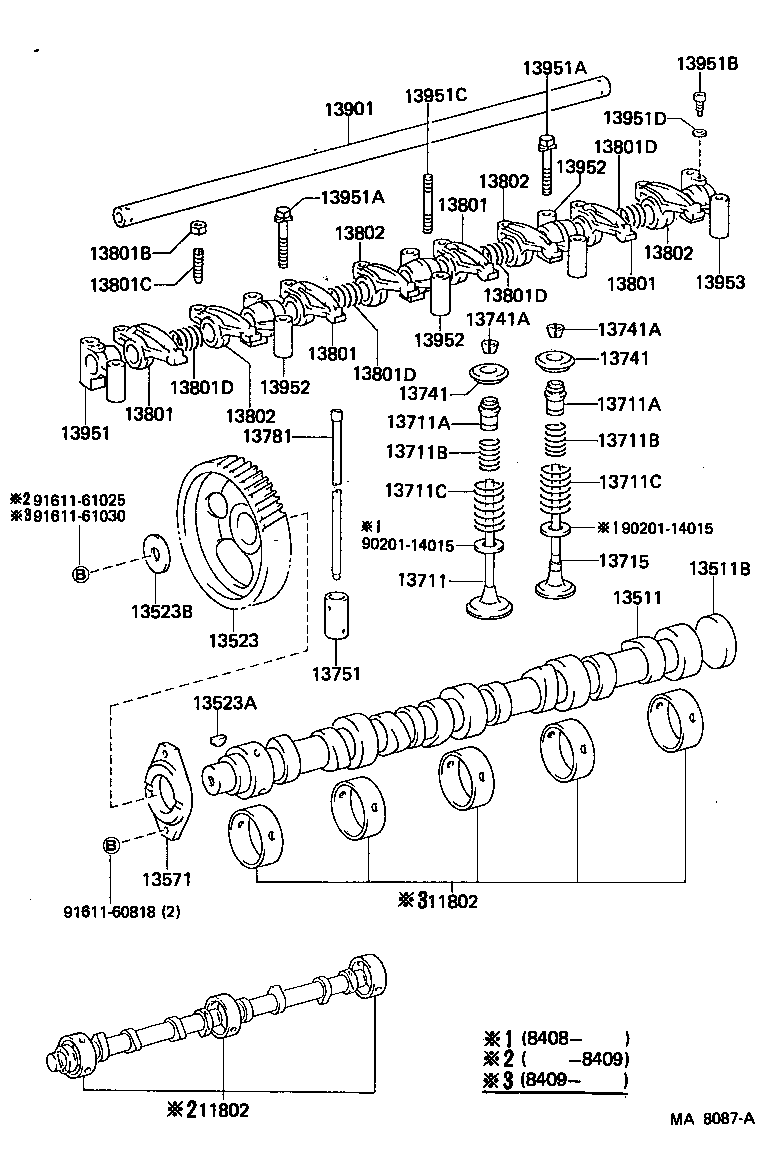  LAND CRUISER 60 |  CAMSHAFT VALVE