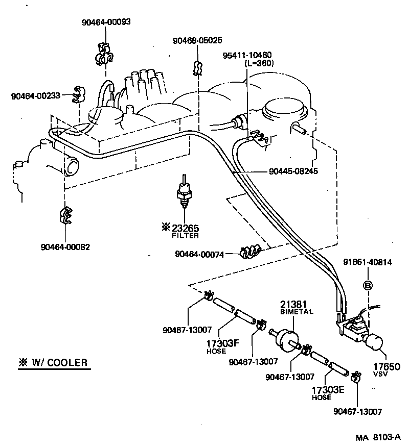  LAND CRUISER 60 |  VACUUM PIPING