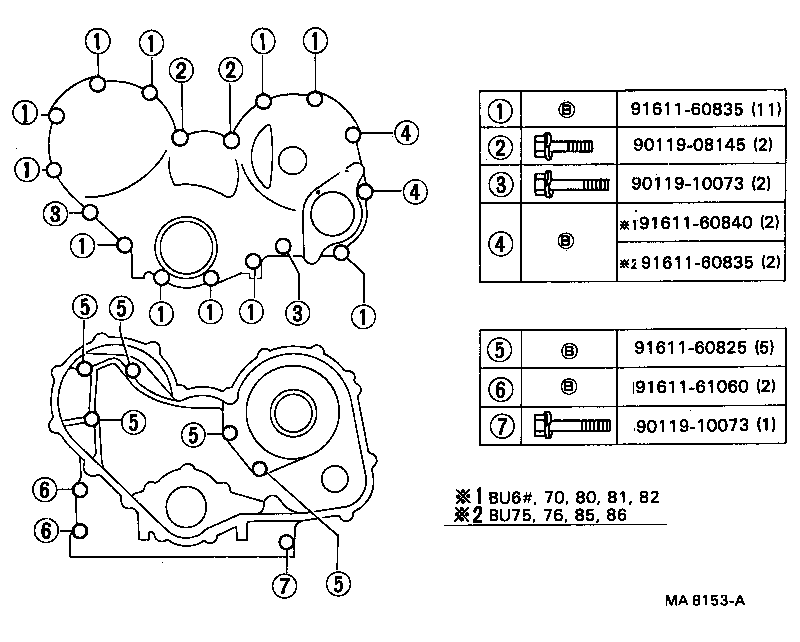  DYNA |  TIMING GEAR COVER REAR END PLATE