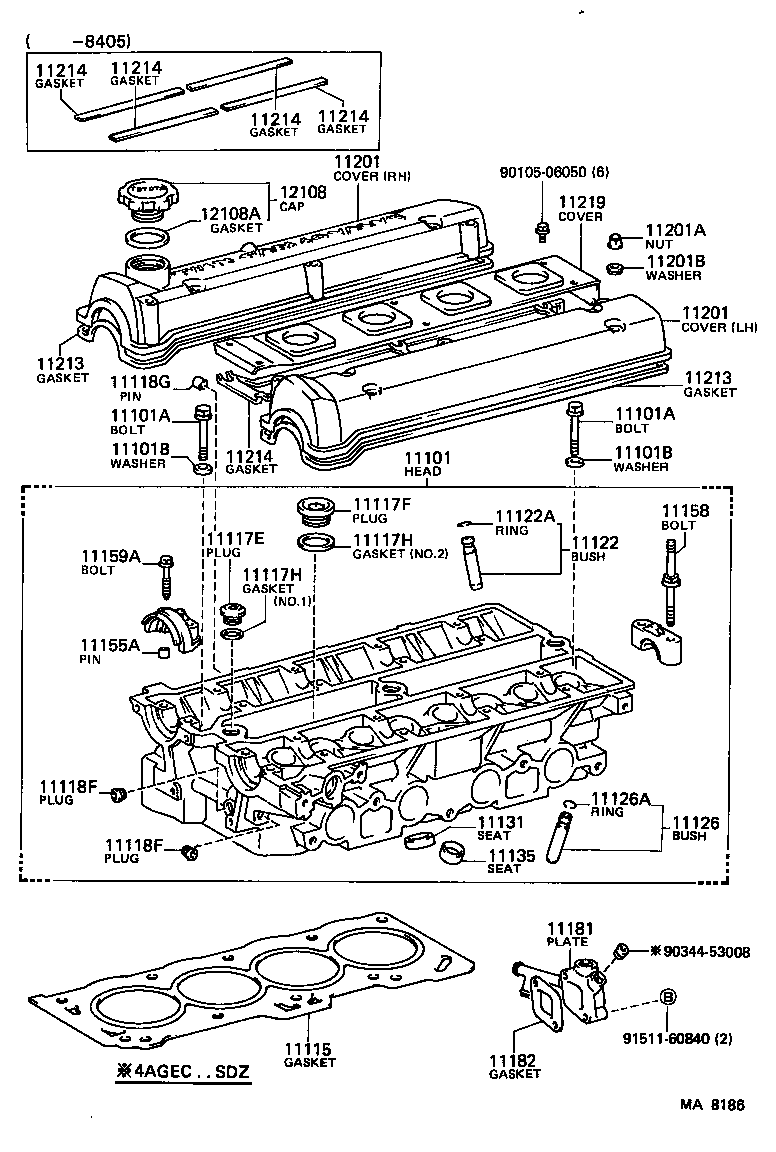  COROLLA COUPE |  CYLINDER HEAD