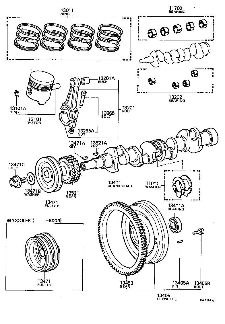  COROLLA TRUENO |  CRANKSHAFT PISTON