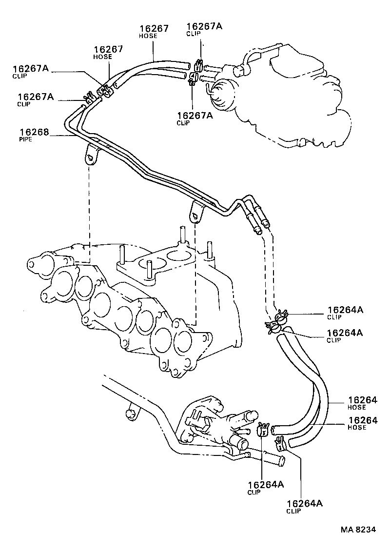  CAMRY |  RADIATOR WATER OUTLET