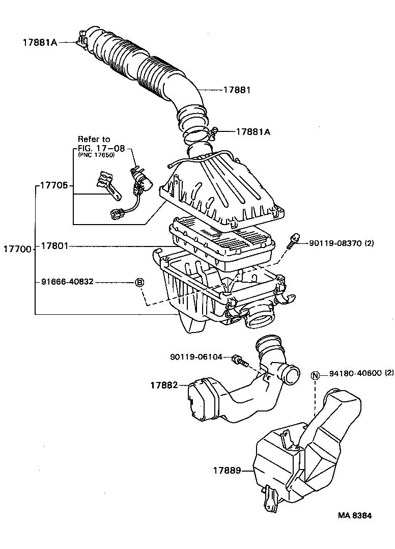  CELICA |  AIR CLEANER