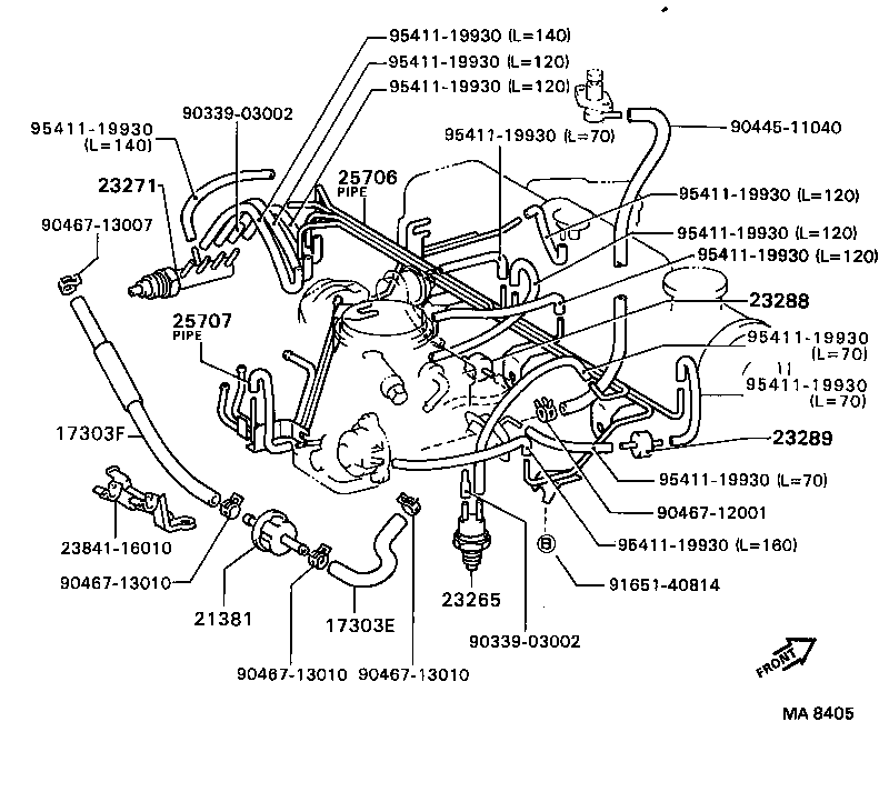  CELICA |  VACUUM PIPING